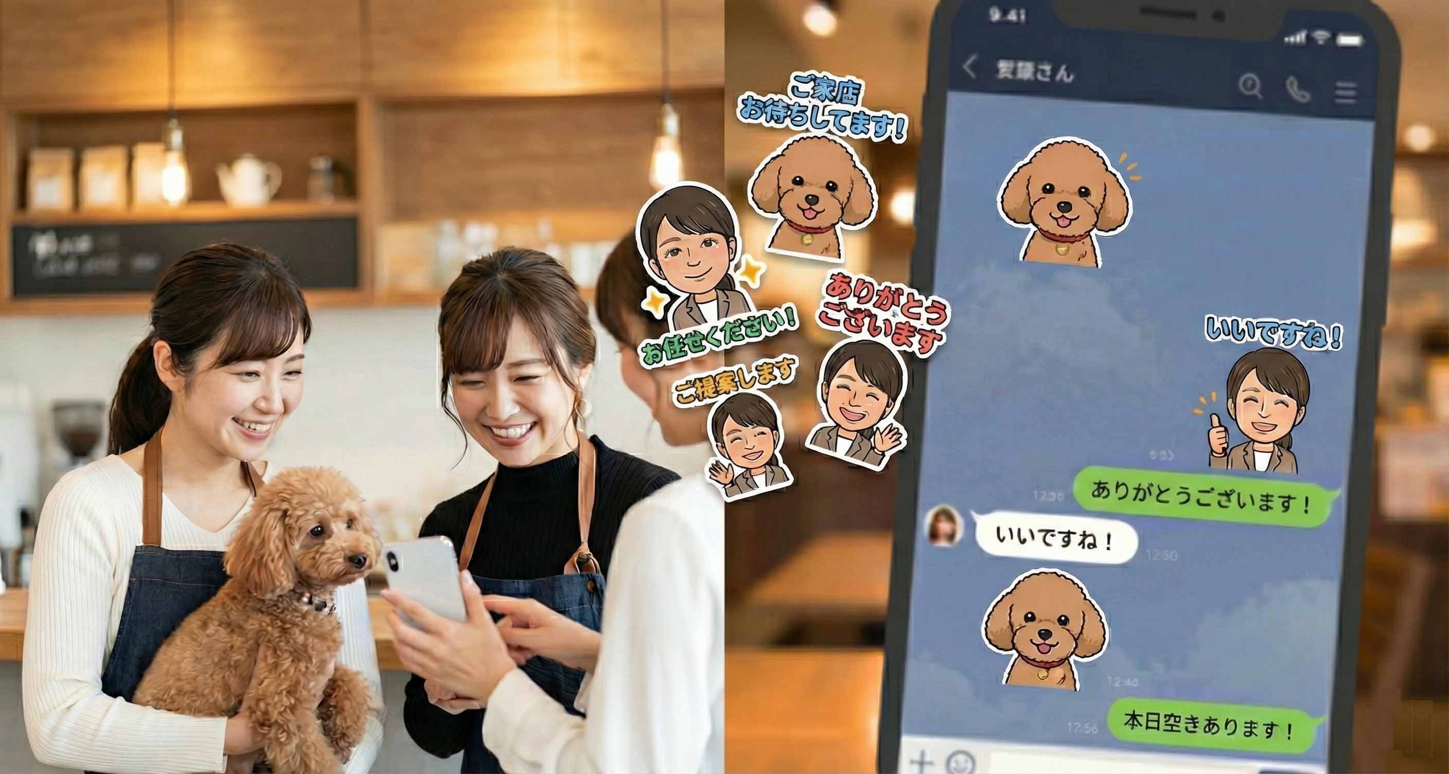 店舗・教室のLINE活用イメージ